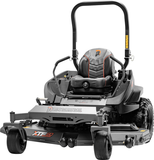 Spartan RZ-XD zero turn mower with 360-degree floating seat platform