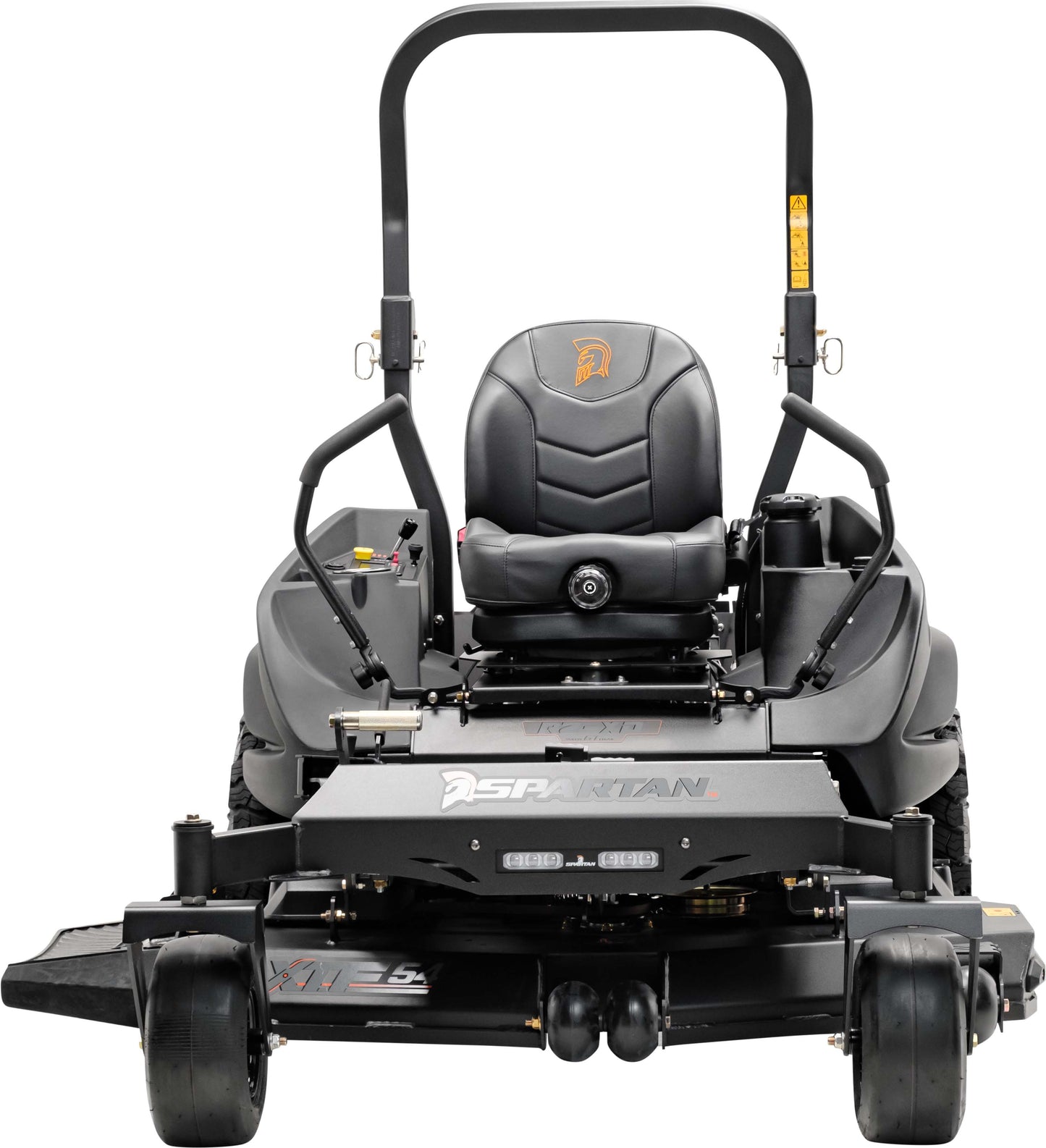 Spartan RZ-XD Blackout edition zero turn mower with aluminum wheels