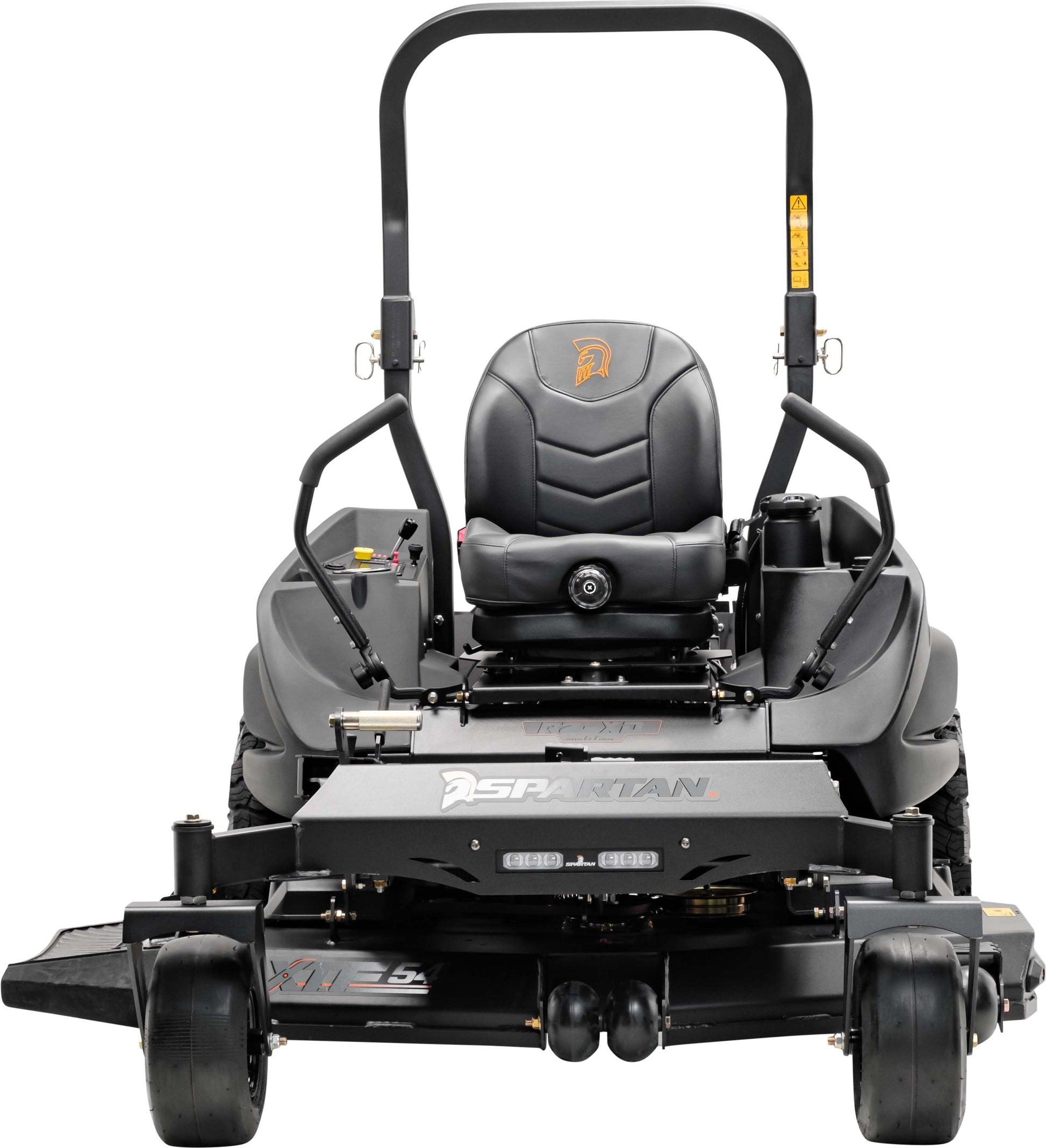Spartan RZ-XD Blackout edition zero turn mower with aluminum wheels