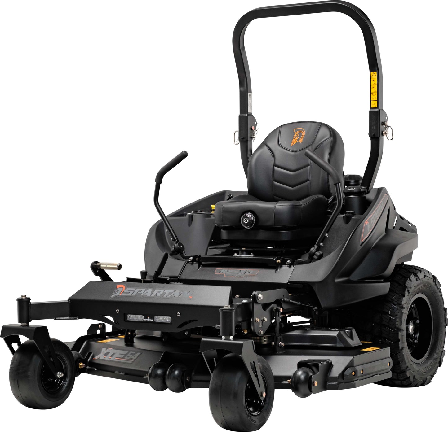 Spartan RZ-XD Blackout edition zero turn mower with aluminum wheels