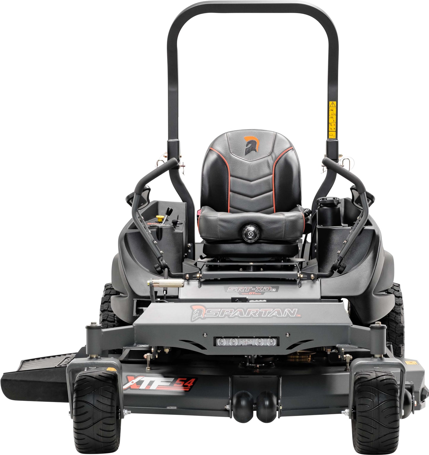 Spartan SRT-XDe zero turn mower with rear coil spring suspension