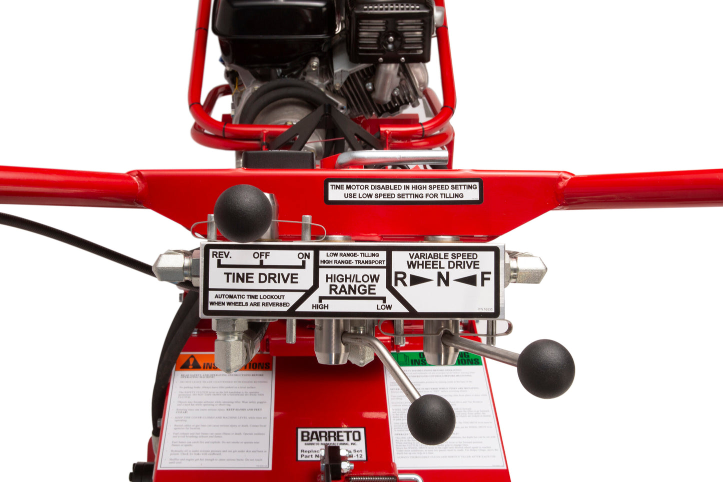 BARRETO HEAVY DUTY MID-SIZED 918 REAR TINE TILLER/CULTIVATOR