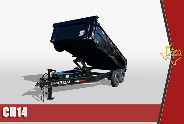 14K Dump Trailer | 14,000 LB GVWR Heavy Duty Tandem Axle