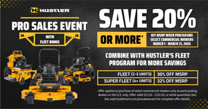 Hustler Pro Sales Event