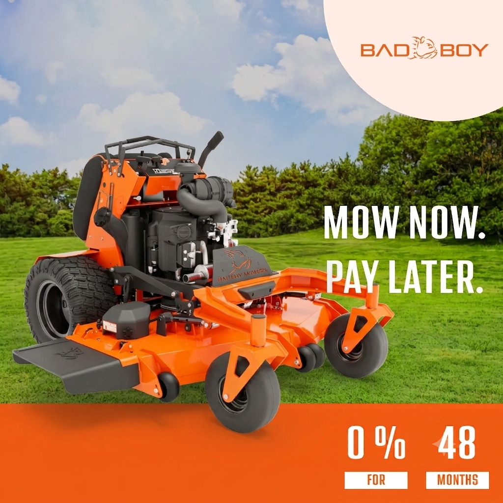 <span style="color:#fff; background:#f36d21;">Bad Boy Financing -</span> Available On All Models