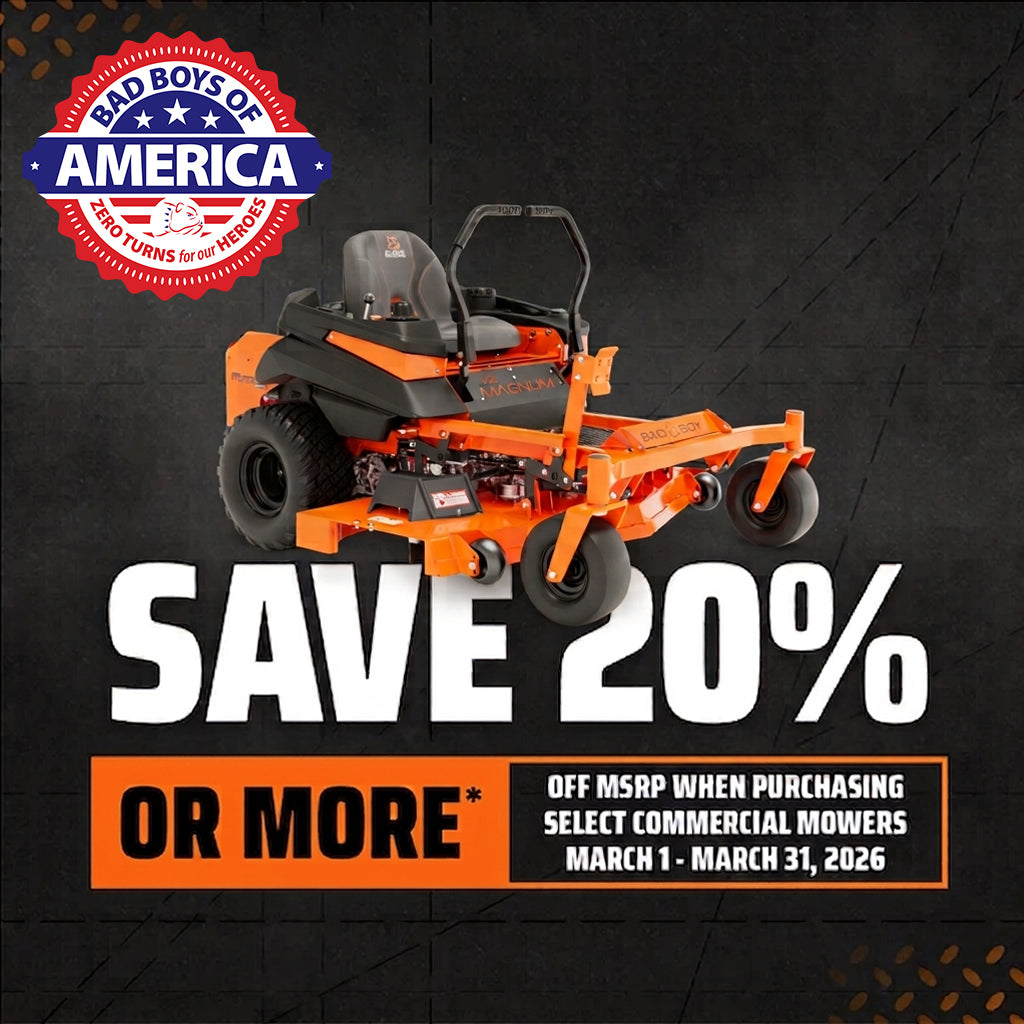 <span style="color:#fff; background:#f36d21;">Bad Boy-</span> Residential and Commercial Lawn Mowers